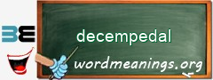 WordMeaning blackboard for decempedal